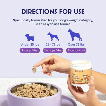 Polvo de hongo cola de pavo para perros