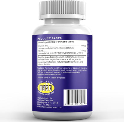 Masticables de vitamina B12 + folato