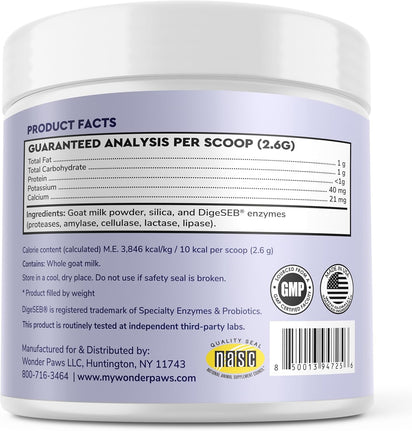 Leche de cabra en polvo