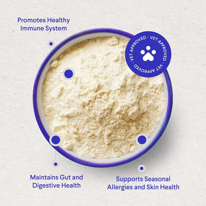Calostro en polvo de animales alimentados con pasto