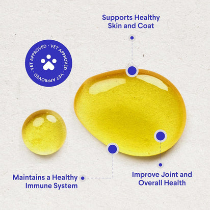 Omega Max 3X: aceite de pescado de triple fuente para perros