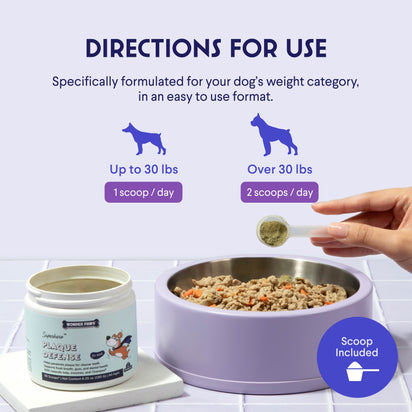 Polvo dental Wonder Paws Plaque Defense